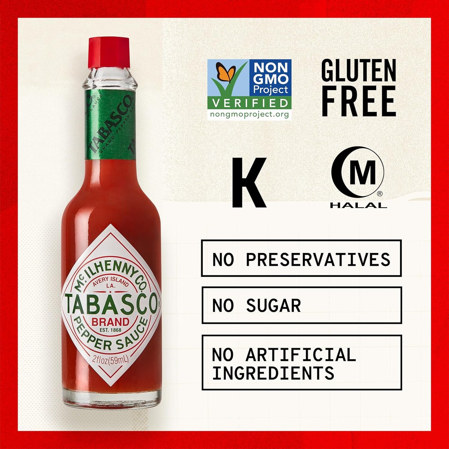 TABASCO Brand Original Red Pepper Hot Sauce