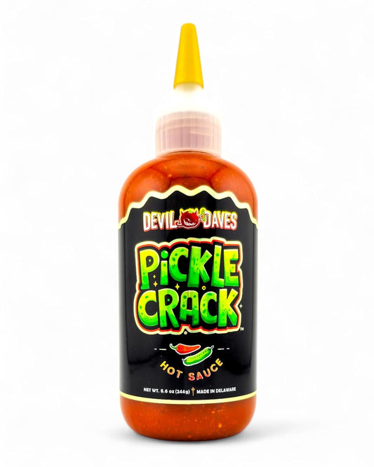 Dill Pickle Hot Sauce | Devil Daves Pickle Crack - Medium Heat, 8.6 Oz
