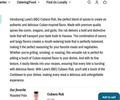 Lane's BBQ - Cubano