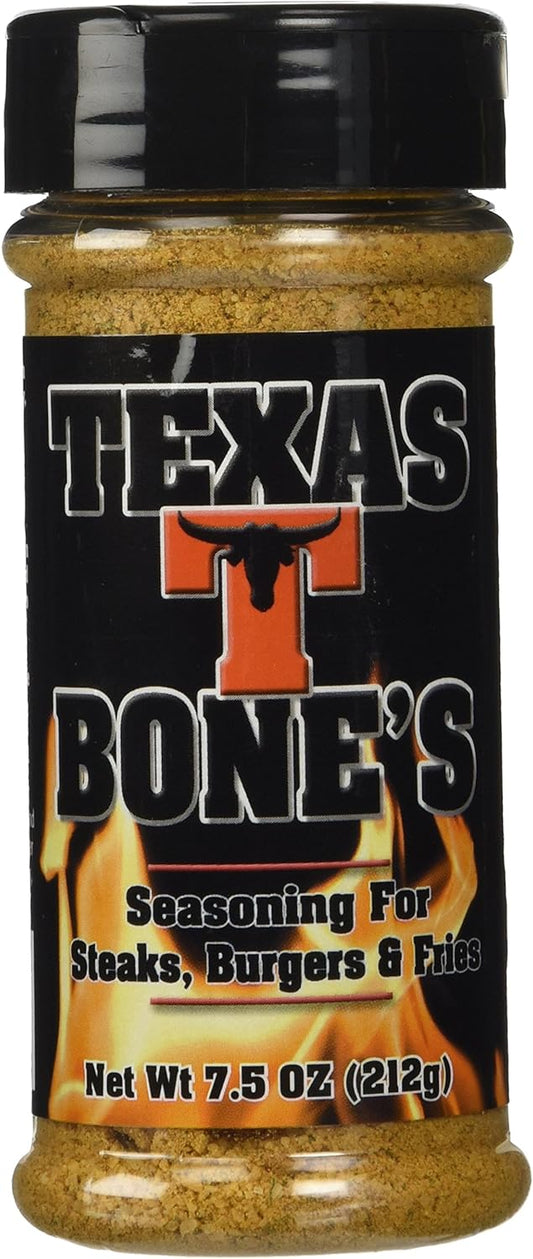 Texas T - Bones Seasoning for Steaks, Burgers, & Fries