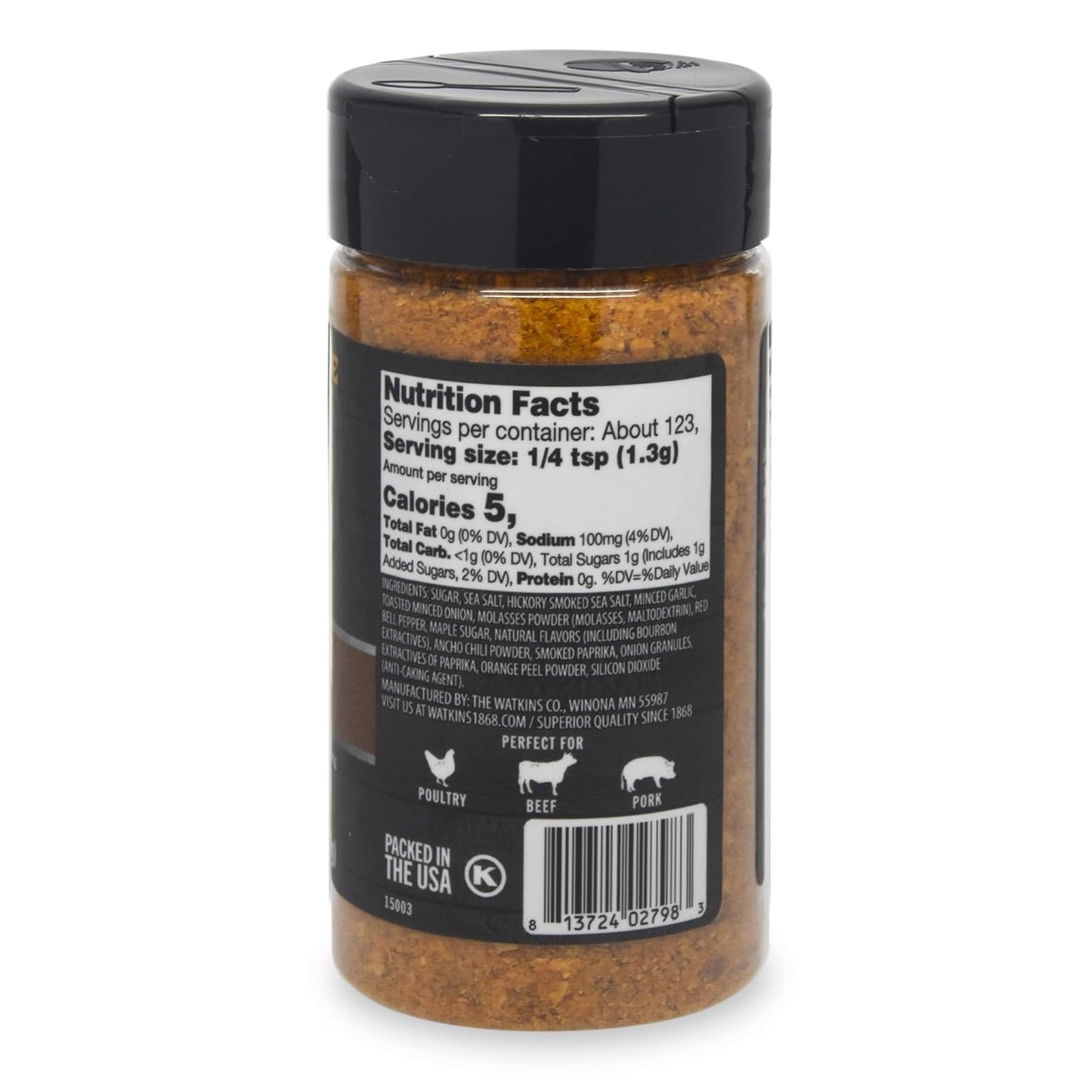 Yellowstone Smoky Bourbon Seasoning and Rub, 5.6oz