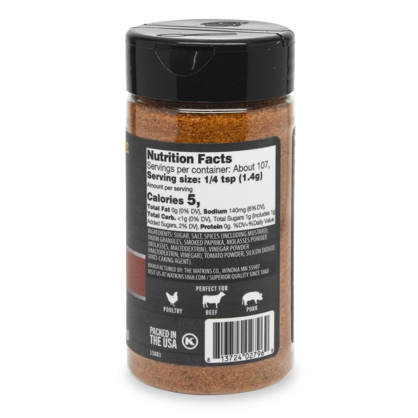 Yellowstone Cowboy BBQ Seasoning and Rub, 5.3oz