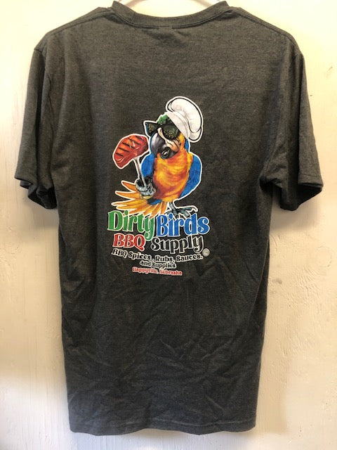 Dirty Birds BBQ Supply Unisex Charcoal Grey T-shirt